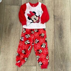 Girls Disney fleece pjs Minnie Mouse